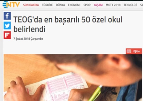 Teog Da En Başarılı Özel Okul Belirlendir Oğuzhan Özkaya 13. Sırada